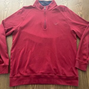 Greg Norman Collection Men's Red Zip-Up Sweater